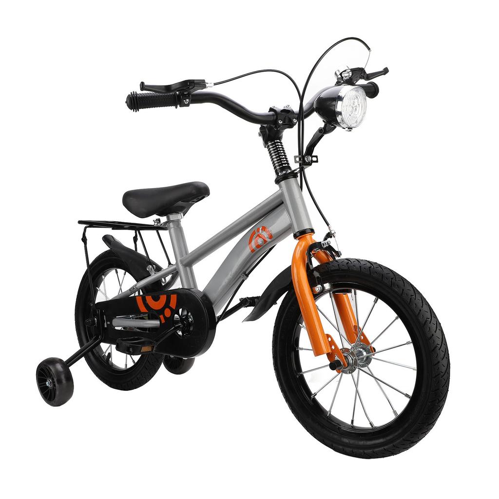 Toddler Bike 14 Inch Carbon Steel Anti Slip Handlebar Adjustable Saddle Kids Bike with Training