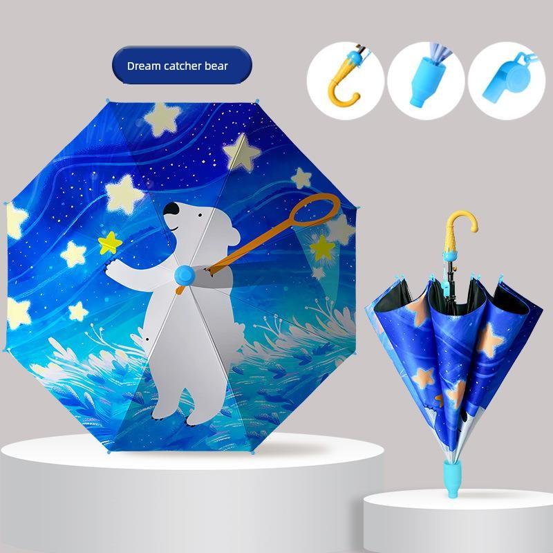 Children's Umbrella, Waterproof Cover for Kindergarten and Primary School Students, Safety Automatic Umbrella, Cute Cartoon for Boys and Girls