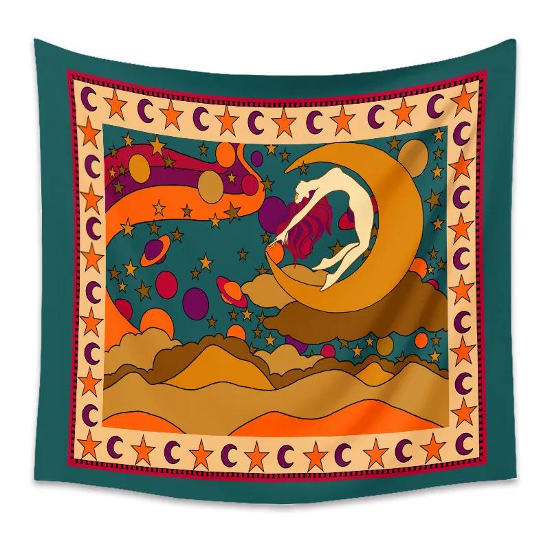 Psychedelic Sunset Tapestry Vibrant Art for Living Room Boho Style Enhance Your Space with Colorful and Inspirational Vibes