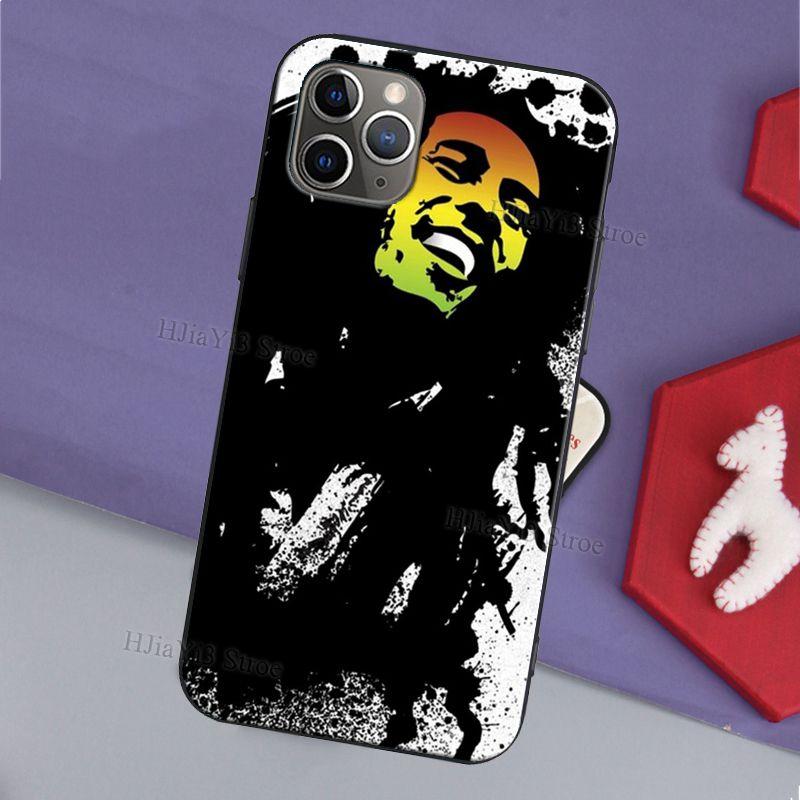 Bob Marley Quotes Rasta Reggae Case For iPhone 11 12 Pro Max 13 mini SE 2020 6S 8 7 Plus X XR XS Max Back Cover Shell