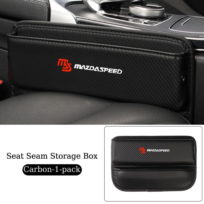 Car Seat Gap Organizer Storage Box Leather Crevice Side Pocket Accessories For Mazda 6 3 5 2 CX5 CX7 323 Demio Axela Atenza CX9 nn1