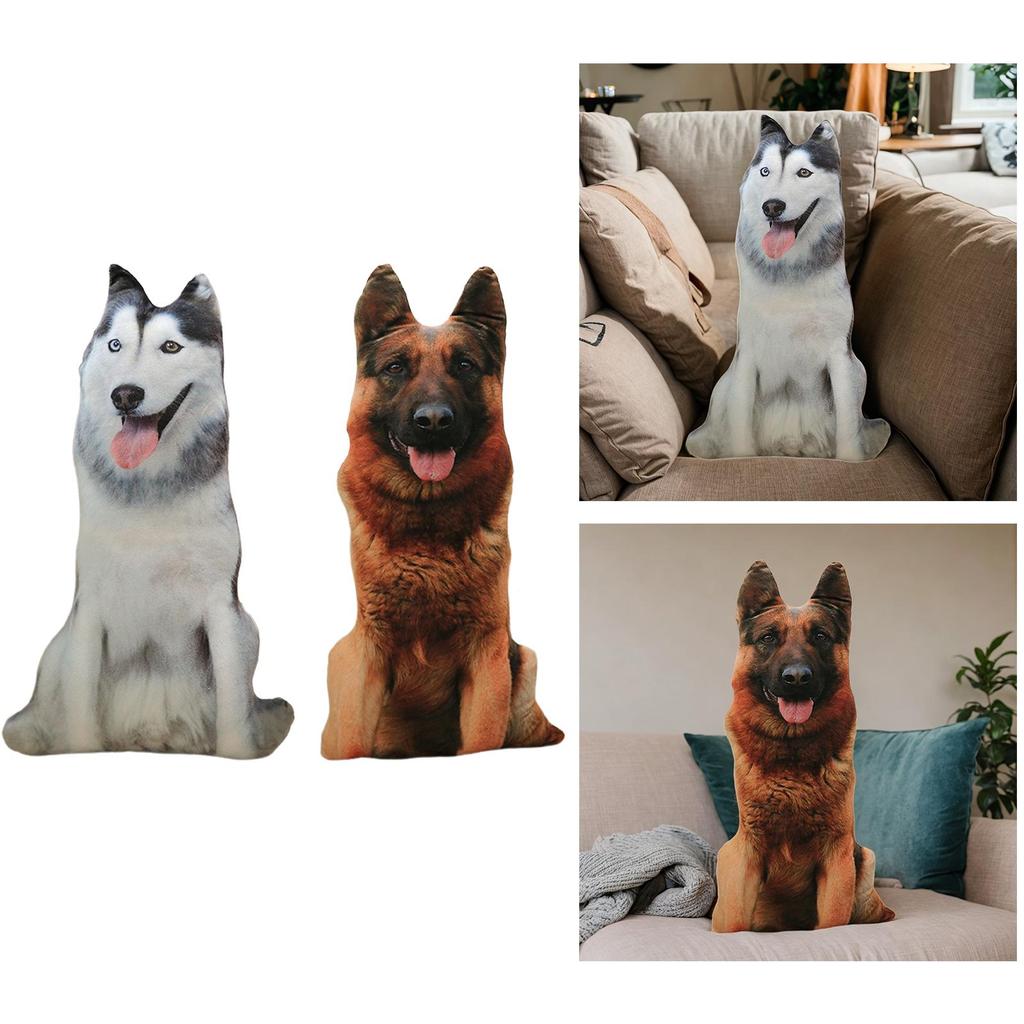Dog Cushion, Pet Realistic Toy, Soft Filling, Ideal As A Birthday Gift, for The Living