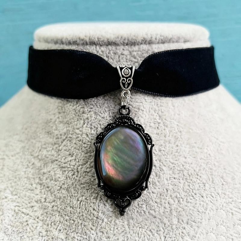Vampire Cameo Choker, Gothic Jewelry, Victoria, Retro, Butterfly, Blood Drop, Pagan, Witchcraft, Alternative, Necklace for Women