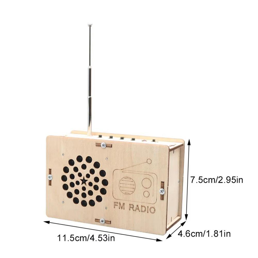 Steam Model Science Education Radio Handmade DIY Scientific Training FM Radio for Home