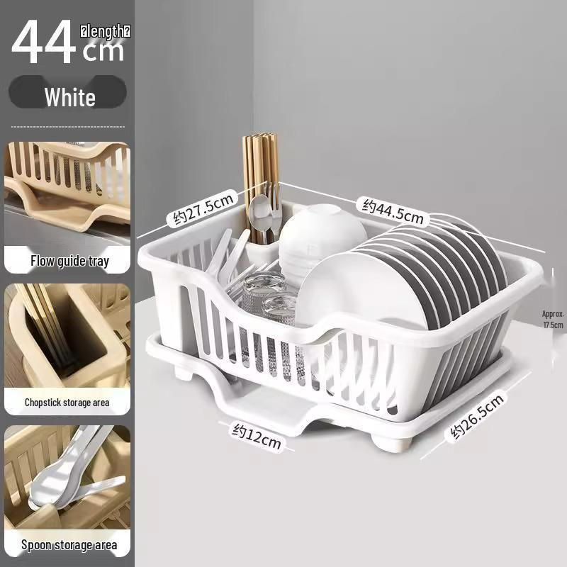 

Потовщена стійка-органайзер для посуду та паличок для їжі для кухонної мийки