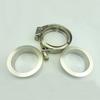 1.5"-5.0"' Stainless Steel  Quick Release V-Band Clamp  Flat Flange  Metal Clench  Nut  for Car Turbo Exhaust Downpipes