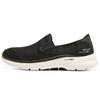 Go Walk 6 Mesh Fabric Slip-On Sports Shock Absorbing Durable Breathable Lightweight Low-Top Casual Shoes Men Sneakers Black 894136-BLK