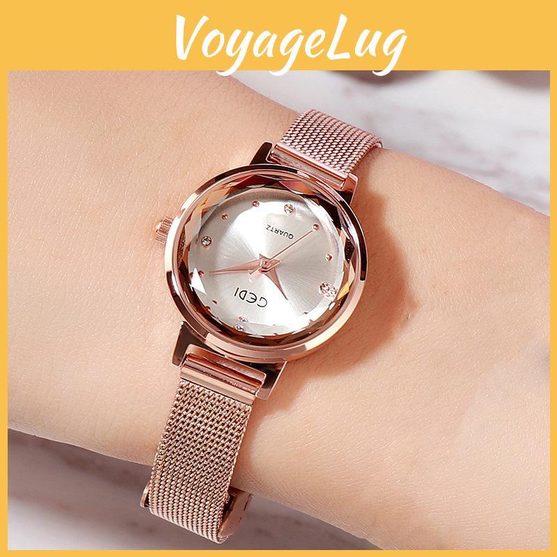 Womens Water Resistant Quartz Watch With Stainless Steel Band For Casual Daily Wear