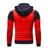 Herren Personalisierter Farbabstimmung Doppellagiger Reißverschluss Kapuzen-Cardigan Slim-Fit Pullover