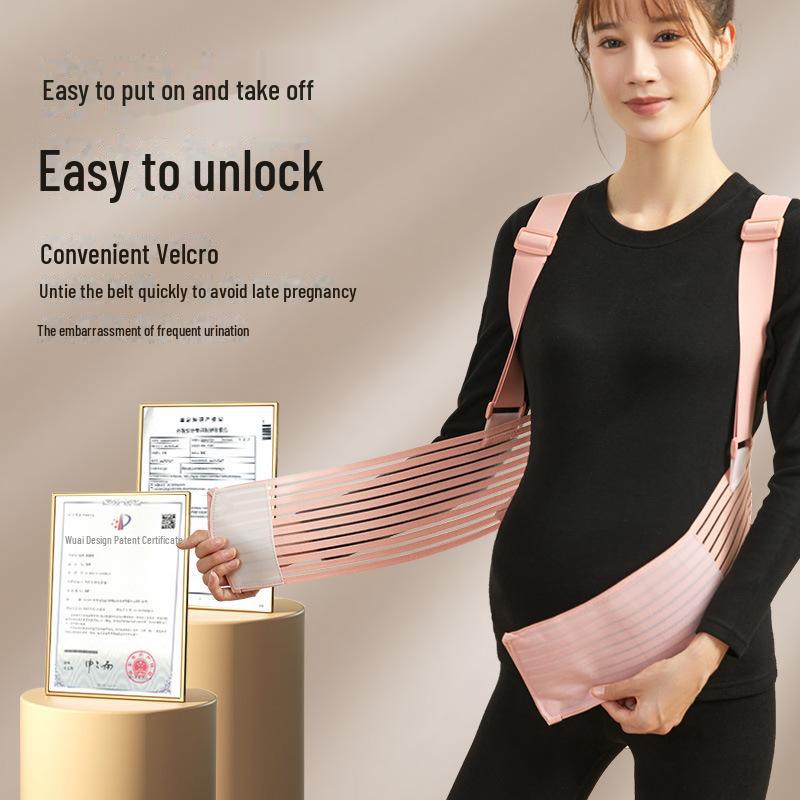 Breathable Shoulder-Style Pregnancy Belt: Large Size Waist Support for All Seasons