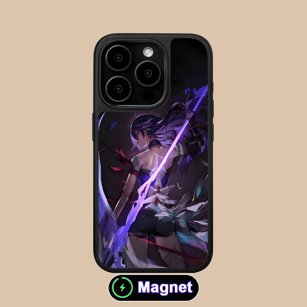 

HSR Acheron Матовая поверхность Чехол для мобильного телефона Magsafe для iPhone 17 16 15 14 13 12 11 Air Pro Max Plus Цветная крышка iPhone 11