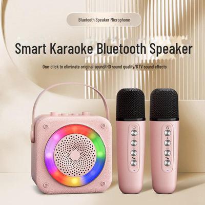 K11 Wireless Bluetooth Portable Dual Microphone Speaker - Handheld, Colorful, Mini K Song Mic