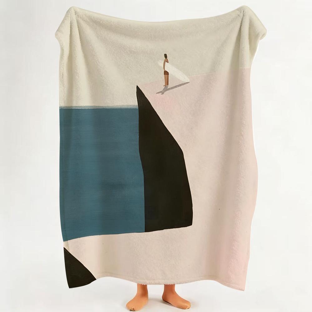 

Illustrator Q Quentin M Monge Throw Flannel Throw Blanket Suitable for Sofa Living Room Bedroom 75cmx90cm