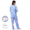 SAZAC 50th Anniversary Hello Kitty Shirt Long Sleeve and Pants Jersey Cotton Hello Kitty Mimmy Women's Pajamas, Set, Loungewear, & (Blue/M/SAN1740)