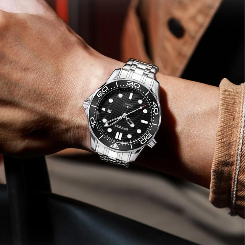 SANDA Men's Quartz Watch Multifunctional Waterproof Luminous Calendar Business Men's Quartz Watch