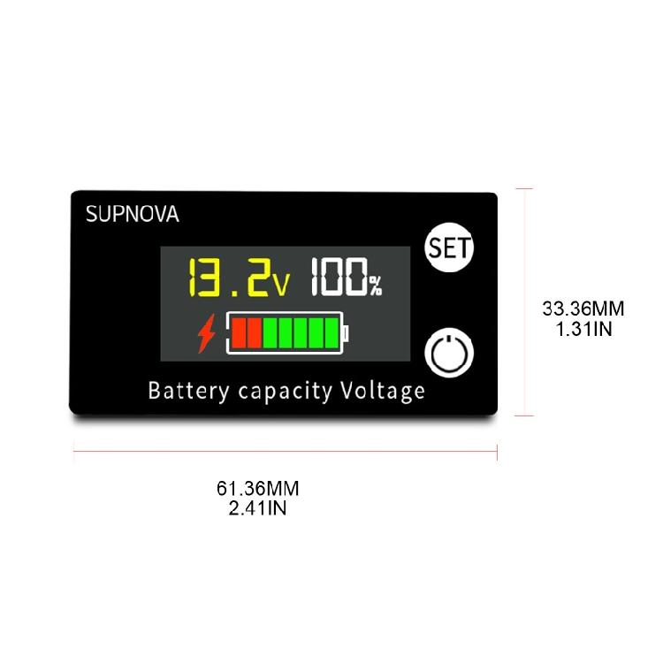 Digital Battery Capacity Tester Battery Capacity Indicator Battery Meter E-bike