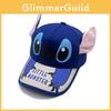 Stitch Kinder-Baseballkappe mit gestickten Ohren für Sonnenschutz und Atmungsaktivität