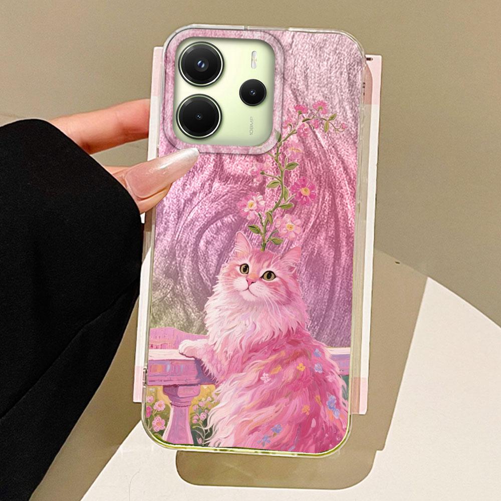 Kreslený Zábavný Zelený Panda Zvířata Pouzdro na Telefon pro Xiaomi Redmi 13C 14C A5 A3 A4 A3X Note 14 13 12 11 11S 10 Pro Silikonový TPU Kryt