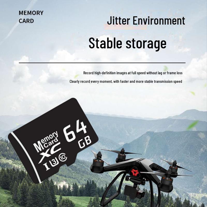 Multicapacity Memory Cards Micro SD TF Card 16GB 32GB 64GB Suitable for Cameras, Mobile Phones, Monitoring, Driving Recorders