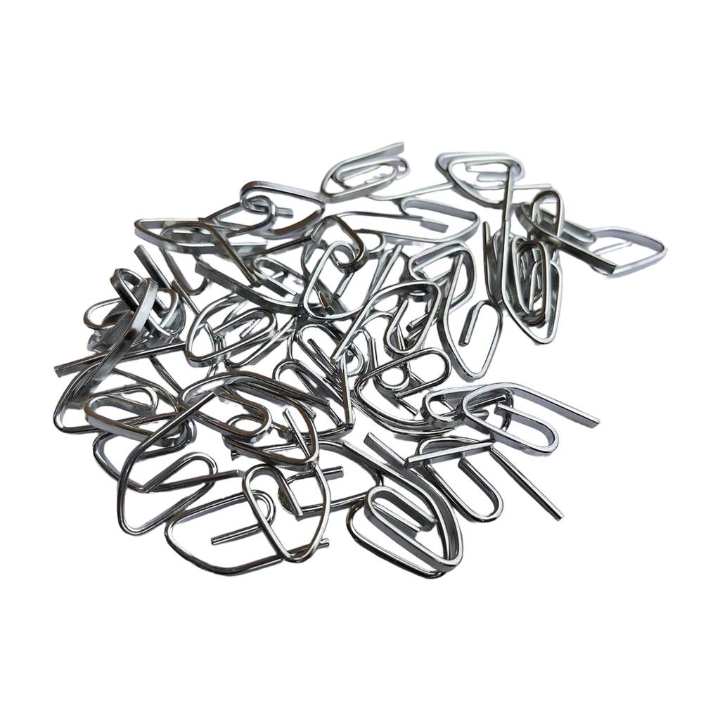 50 Pieces Curtain Hooks Drapery Hooks Convenient Accessories Easy to Install 2.7cmx1.2cm Drapery Pins for Offices Door Window