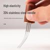 Ebony Stainless Steel Coffee Machine Powder Dispenser and Needle Lipstick Loose Powder Tool