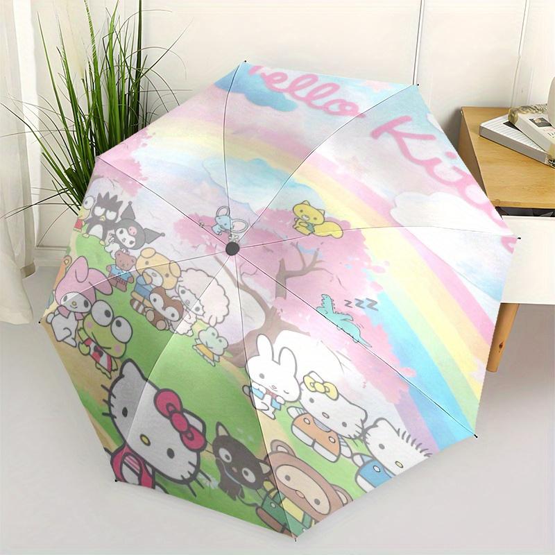 

Hello Kitty Automatic Opening and Closing Umbrella - Suitable for Various Occasions, Outdoor Activities, Lightweight and Durable Automatic Folding Umb