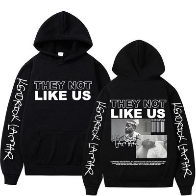 THey Not Like Us Album Rapper Hoodies Vintage Kendrick Lamar 90-tal Hip Hop Sweatshirts Man Kvinna Mode Harajuku Oversized Hoodie