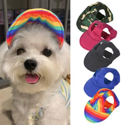 Cappello per animali domestici Cappello da baseball per animali domestici con visiera parasole per cani da esterno in poliestere super morbido e resistente allo sbiadimento