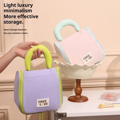 Borsa Porta Articoli da Toeletta Donna Impermeabile Borsa per Trucco Grande Capacità Organizer per Cosmetici Borsa da Viaggio Portatile