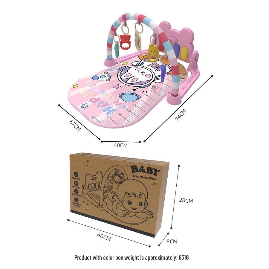 Free Shipping Baby Musical Kick & Play Gym: 0-36 Months Enlightenment Fitness Rack & Early Education Play Mat