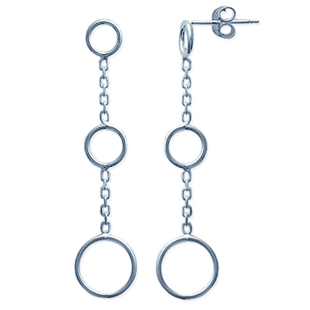 

Les Trésors De Lily [M7342] - Серебряные серьги Choreography Серебряные - 41x10 мм