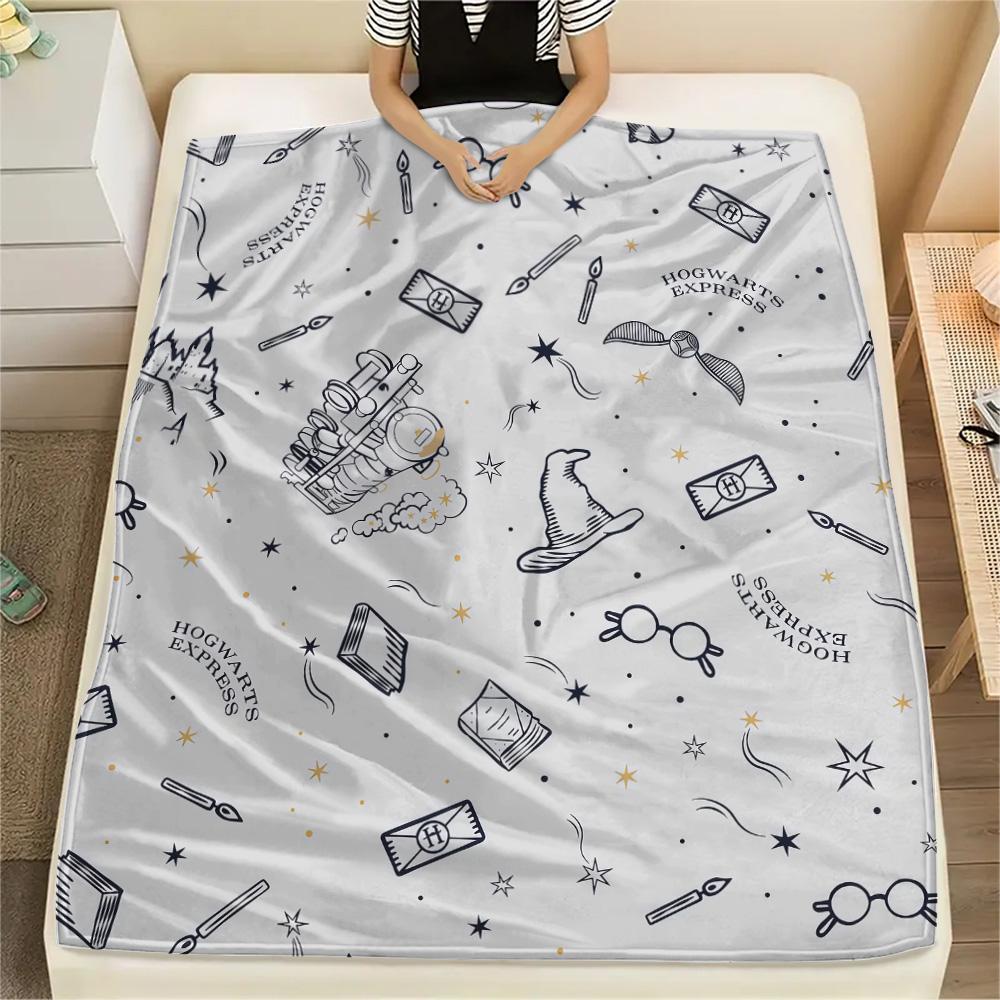 Harry Potter Flannel Blanket, High quality Comfortable for All Seasons, Home Decor, Warmth and Comfort