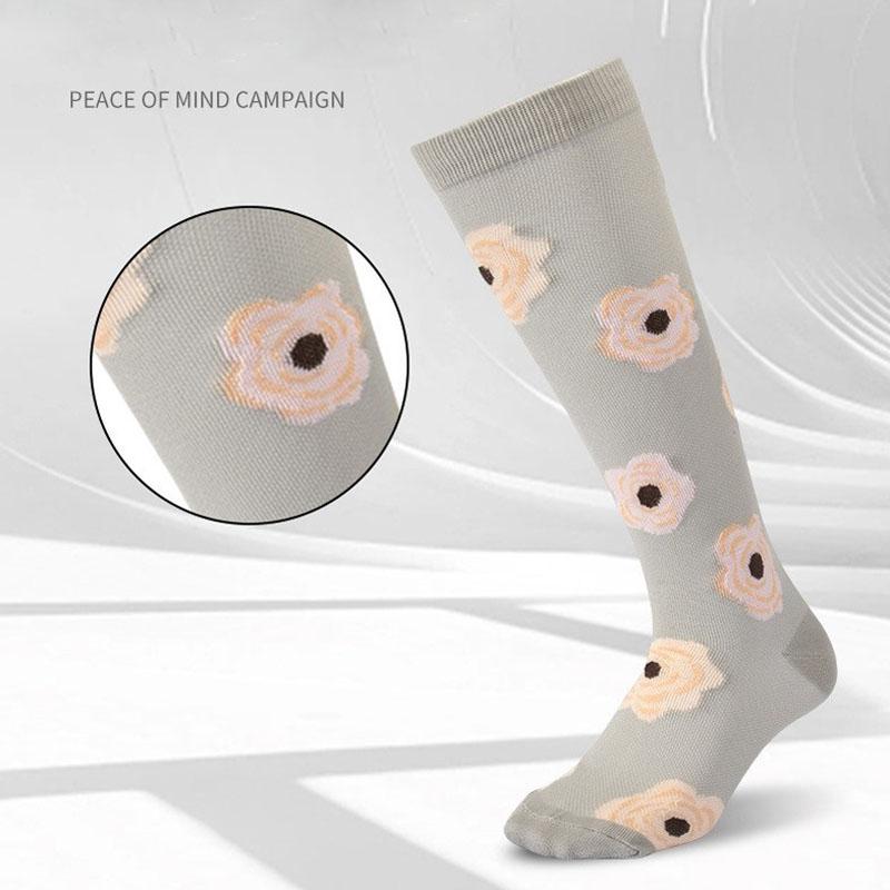 6-Pack Compression Socks Running Fitness Socks Long Tube Muscle Protector Women Men