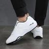 Soft sole wear-resistant men's shoes new Paul trend leather surface white shoes air cushion running shoes lace-up sports shoes men
