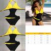 Fashionable Color Womens Blocking Bikini Onepiece Bikini Swimsuit  Decoration