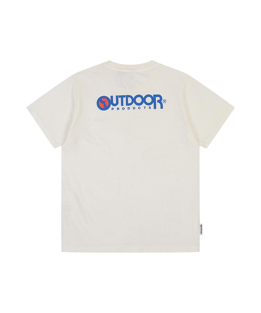 OUTDOOR PRODUCTS W Crop Capsule Logo T-Shirts (White)