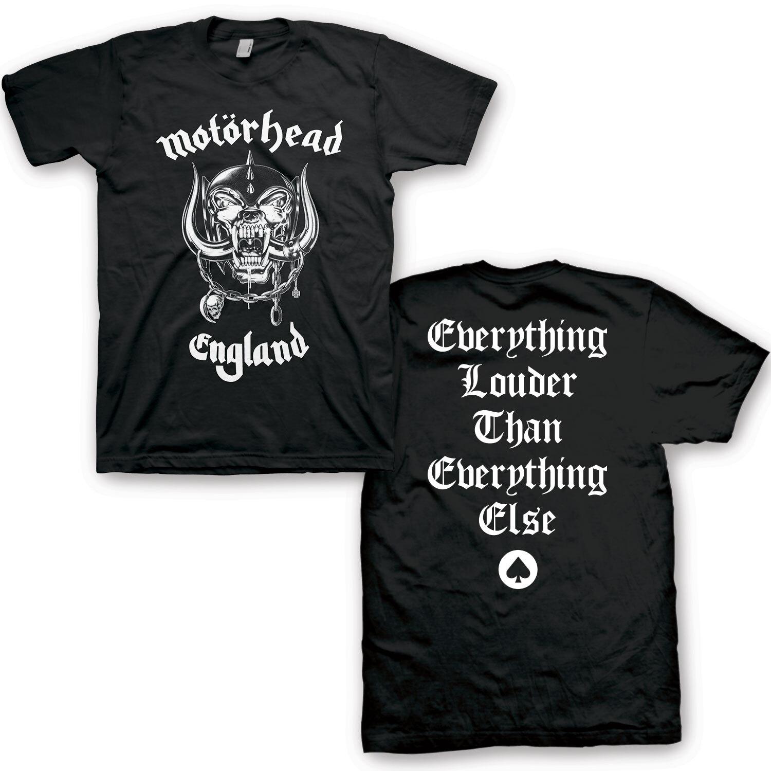 

Motorhead Everything Louder T-Shirt Mens Womens Tees Top 3XL