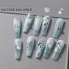 Crystal Silicone Nail Mold Nail Decors Molds Silicone Stamps Nail Decors Mould Nail Decors Stamping Tools for Nail Decor