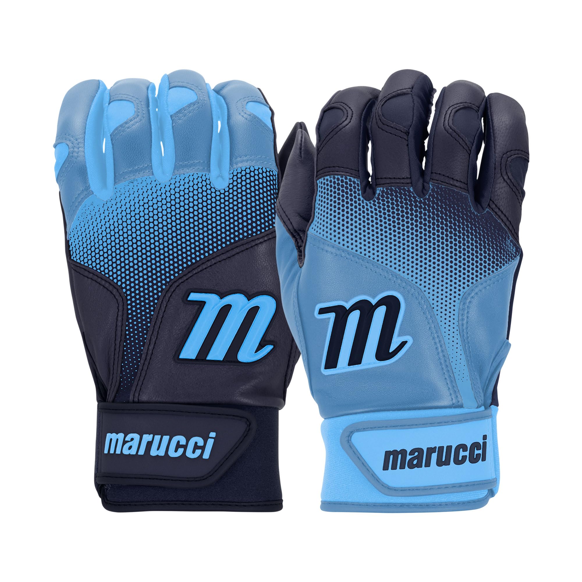 

Marucci Sports PWR Fade Batting Gloves Navy Columbia AXL