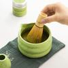 2 Pieces Matcha Bowl Tea with Whisk Holder Smooth Surface Craft Ceramic Handmade