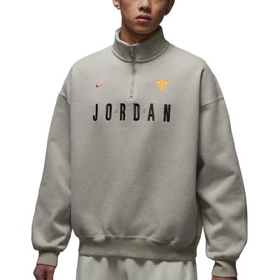 Felpa sportiva a maniche lunghe in maglia con colletto alto da uomo sweatshirt IF1817-334