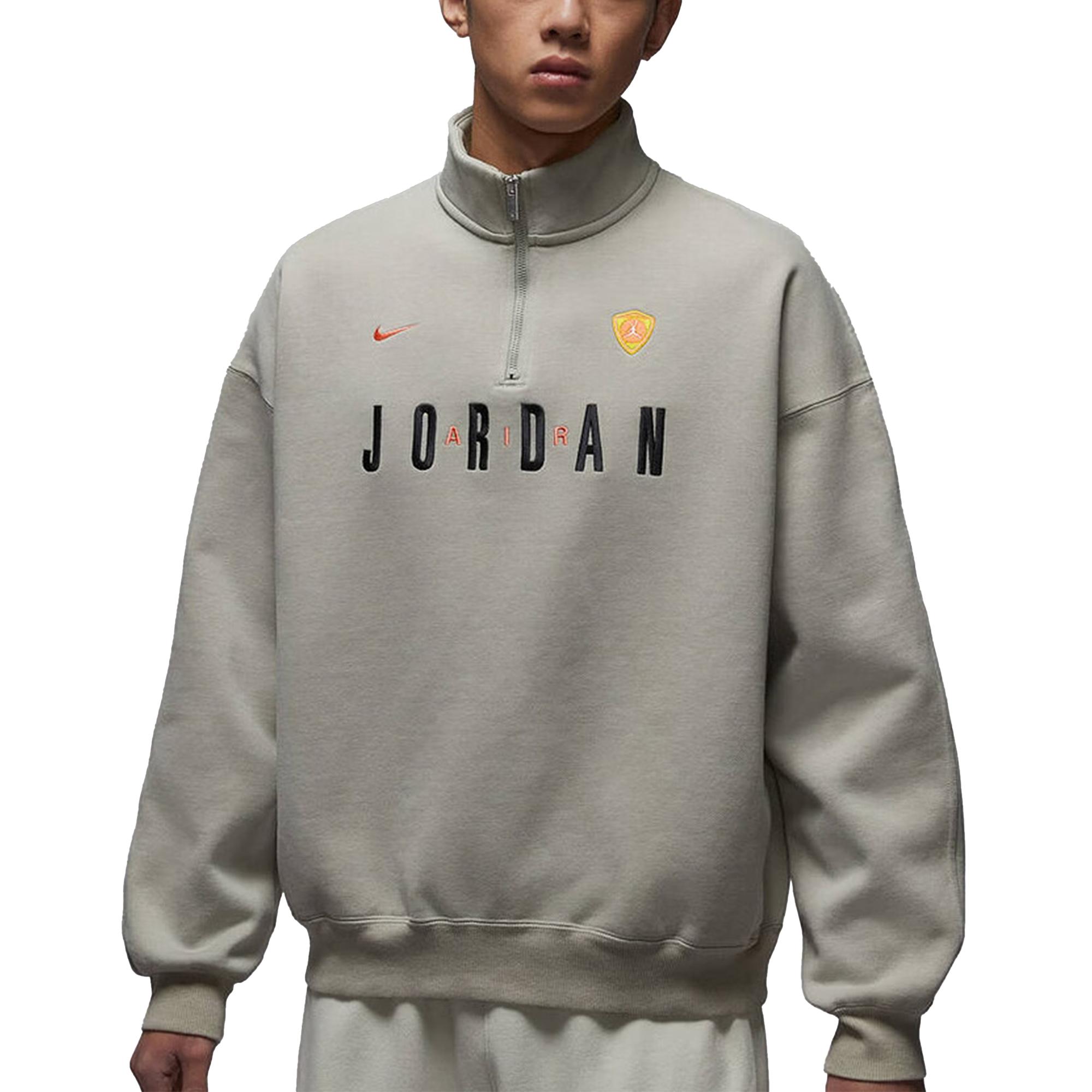 

Jordan Stand Collar Pullover Knitted Sports Long Sleeve Sweatshirt Men sweatshirt IF1817-334 XL
