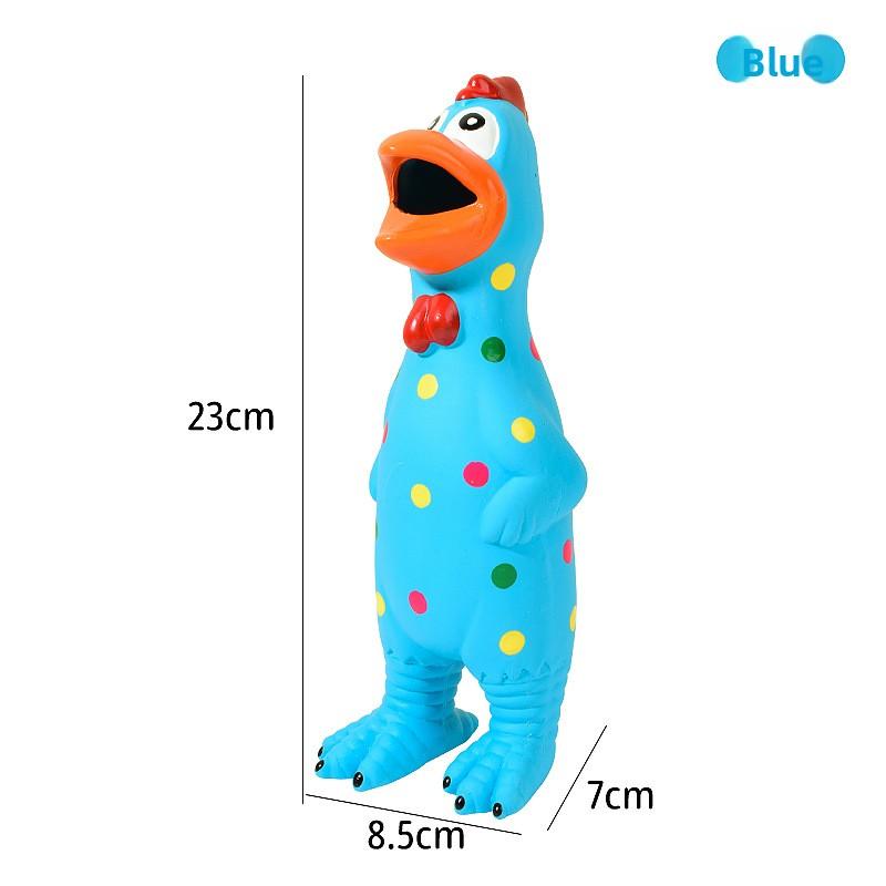 Pet Toy Spotted Latex Chicken - Large Dog Stress-relieving Interactive Vocalizing Screaming Chicken Dog Toy