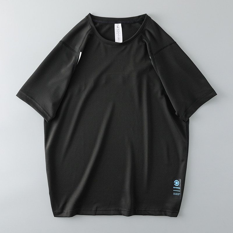 Sweat-Wicking Mesh Breathable Short Sleeve Men Clothing Running Outdoors