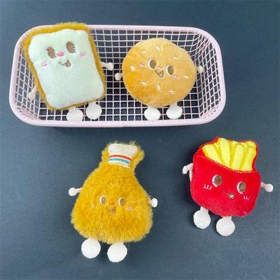 Cute Cartoon Accessories: Hamburger, French Fries, Chicken Legs, Bread Dolls, School Bags, Fun Pendants, Scarves, Gloves