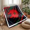 Morocco Football Printed Flannel Blanket Skin Friendly Warm Decorative Throw for Indoor Couch Bed Daily Use