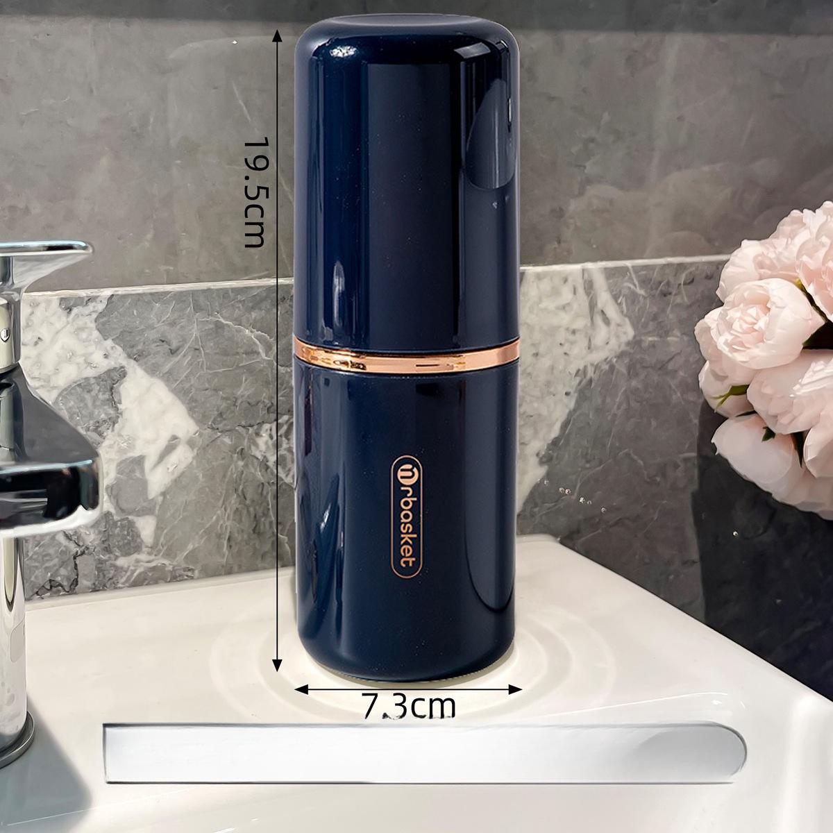 

Дорожный туалетный стаканчик Стоматологическая банка Стоматологический набор Стакан для полоскания рта Домашний набор Портативный ящик для хранения зубных щеток синий