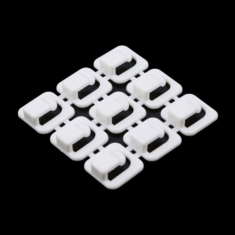 18 Pcs/set Self-sticking Organizer Securing Clip Network Cable Finisher Data Line Fixed Wire Clip