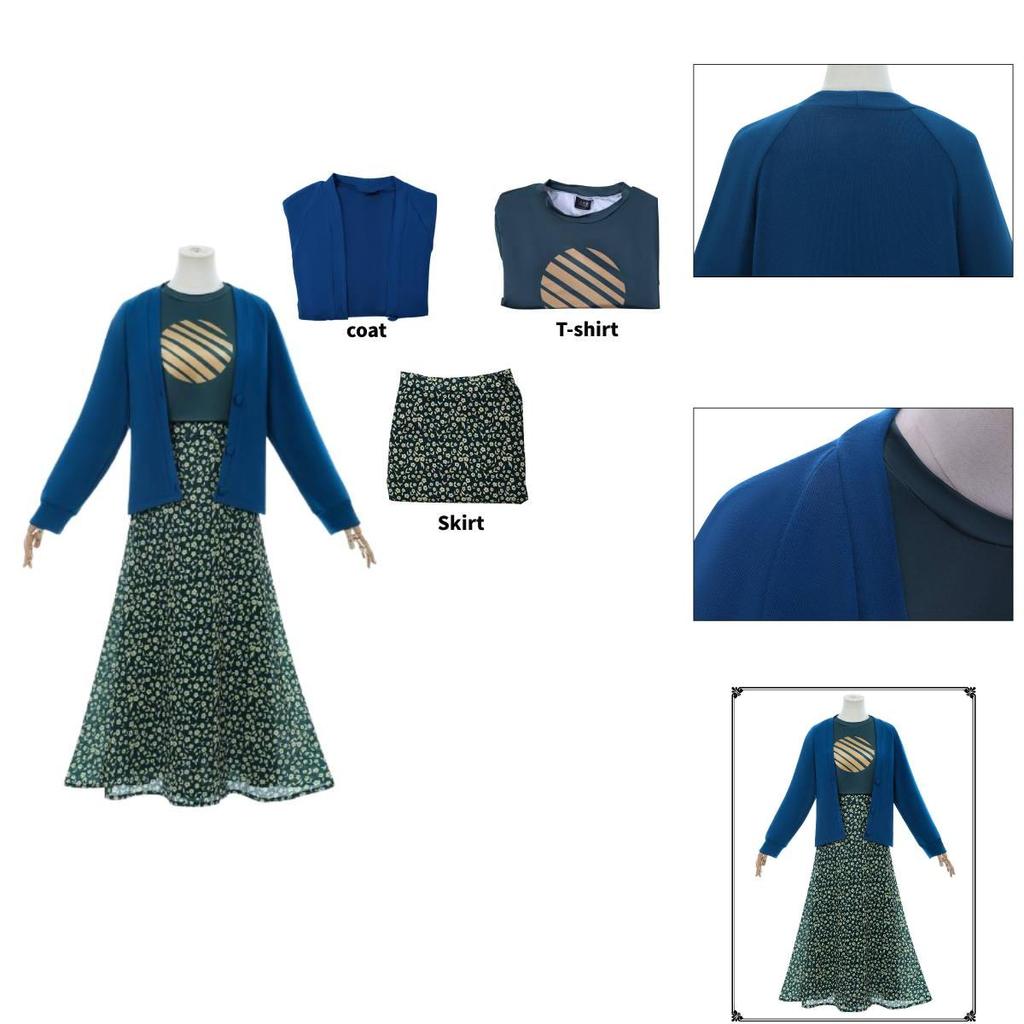 Minecraft Natalie Cosplay Costume Full Set With Satin Polyester Blend For Gaming Events