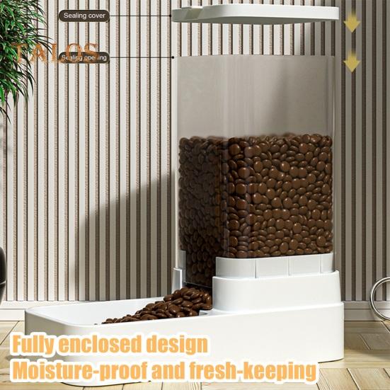 Automatic Pet Feeder Large Capacity 3.3L Pet Water Fountain 1.3kg Dog Food Feeding Bowl Plastic Pet Water Food Dispenser for Cats Dogs